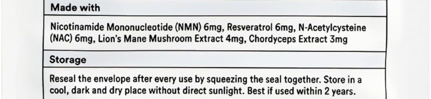 NAD+ Support Patches with NAC & Resveratrol, Vegan Wellness, 30ct