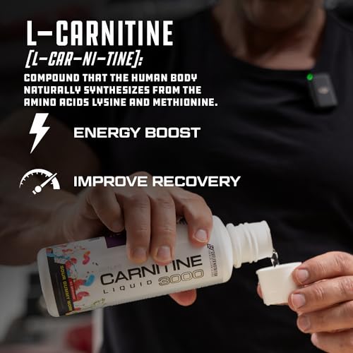 Liquid L-Carnitine 3-in-1, Energy & Recovery Support, Sour Gummy Worm