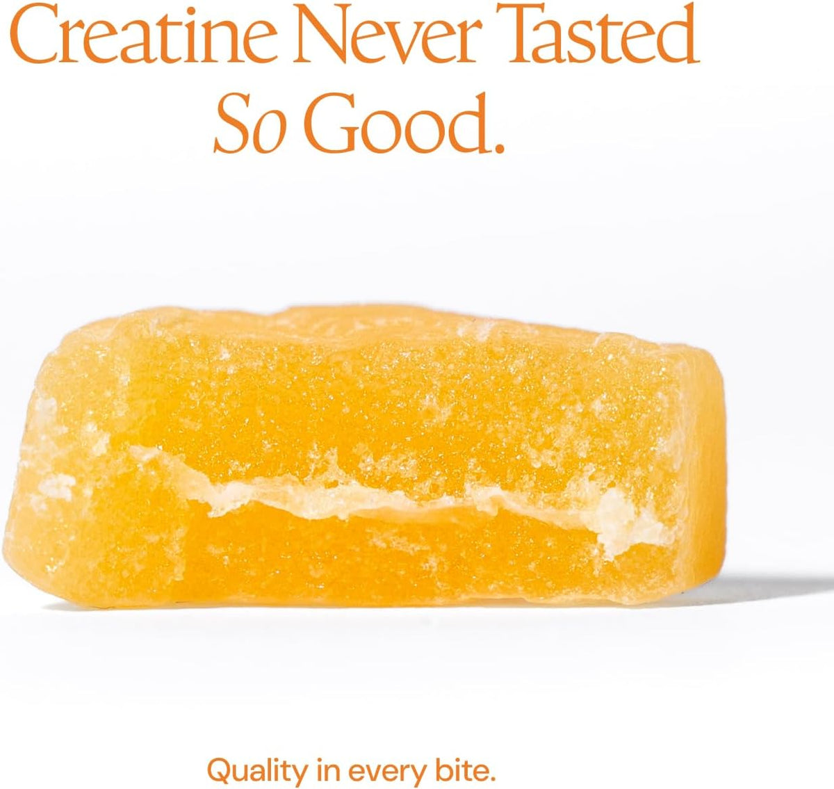 Creatine Monohydrate Gummies 4.5g, Strength & Focus, Orange, 90ct