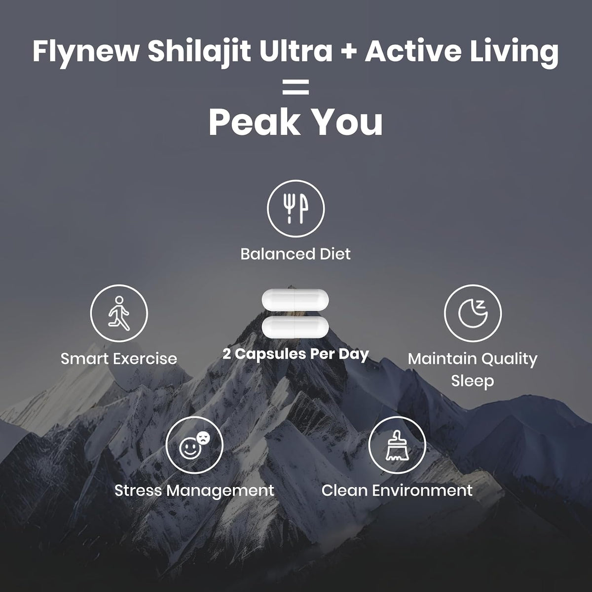 Shilajit Extract Capsules with L-Arginine, Energy & Vitality, 60ct
