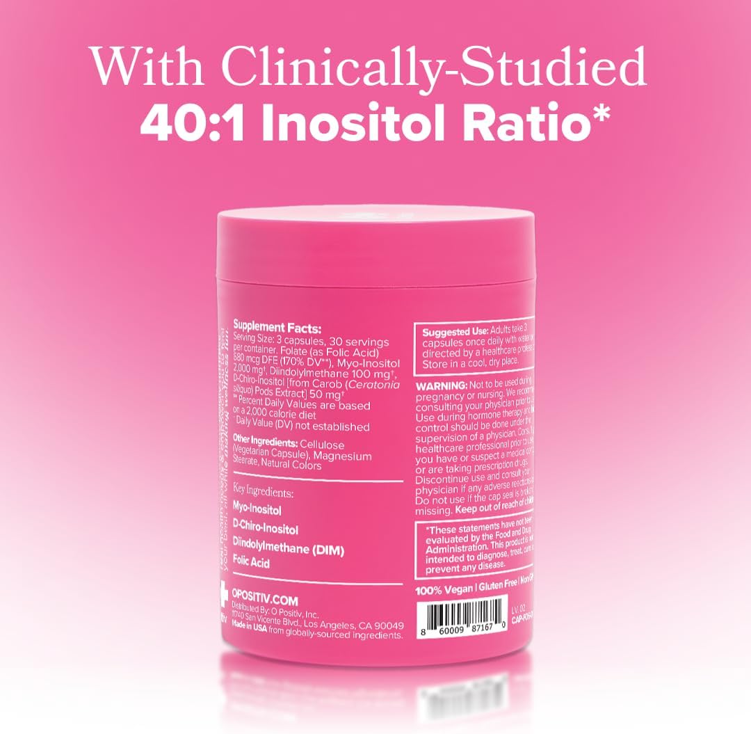 Ovarian Support Supplement, Inositol 40:1 for Women, 90ct