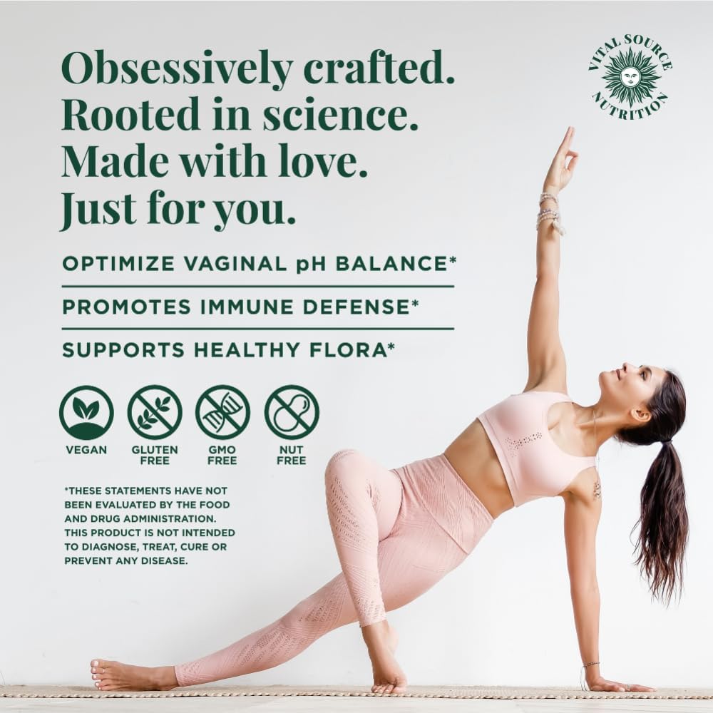 Feminine Balance Gummies for Women, pH & Probiotic Support, 60ct
