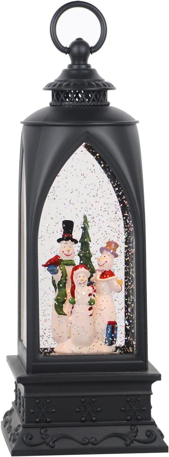 Halloween Snow Globe Lantern – Ghost Projection, Christmas Santa & Snowmen