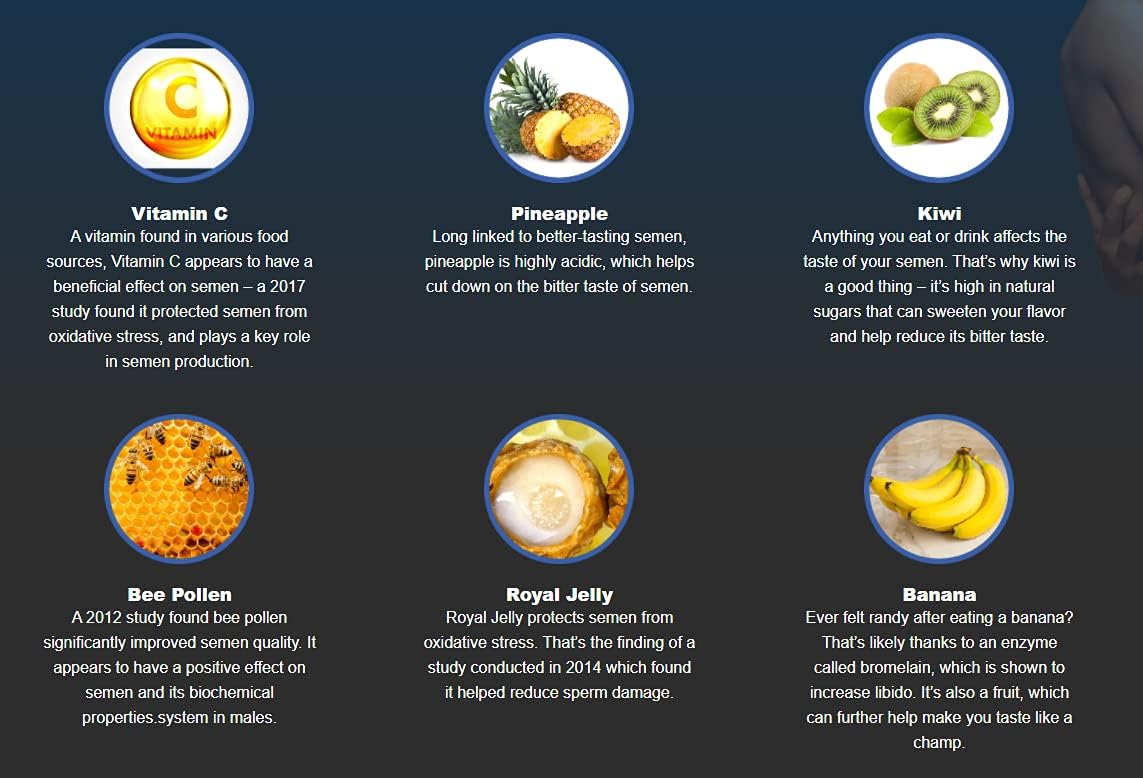 Men's Vitality Supplement with Pineapple, Kiwi & Vitamin C, Capsules