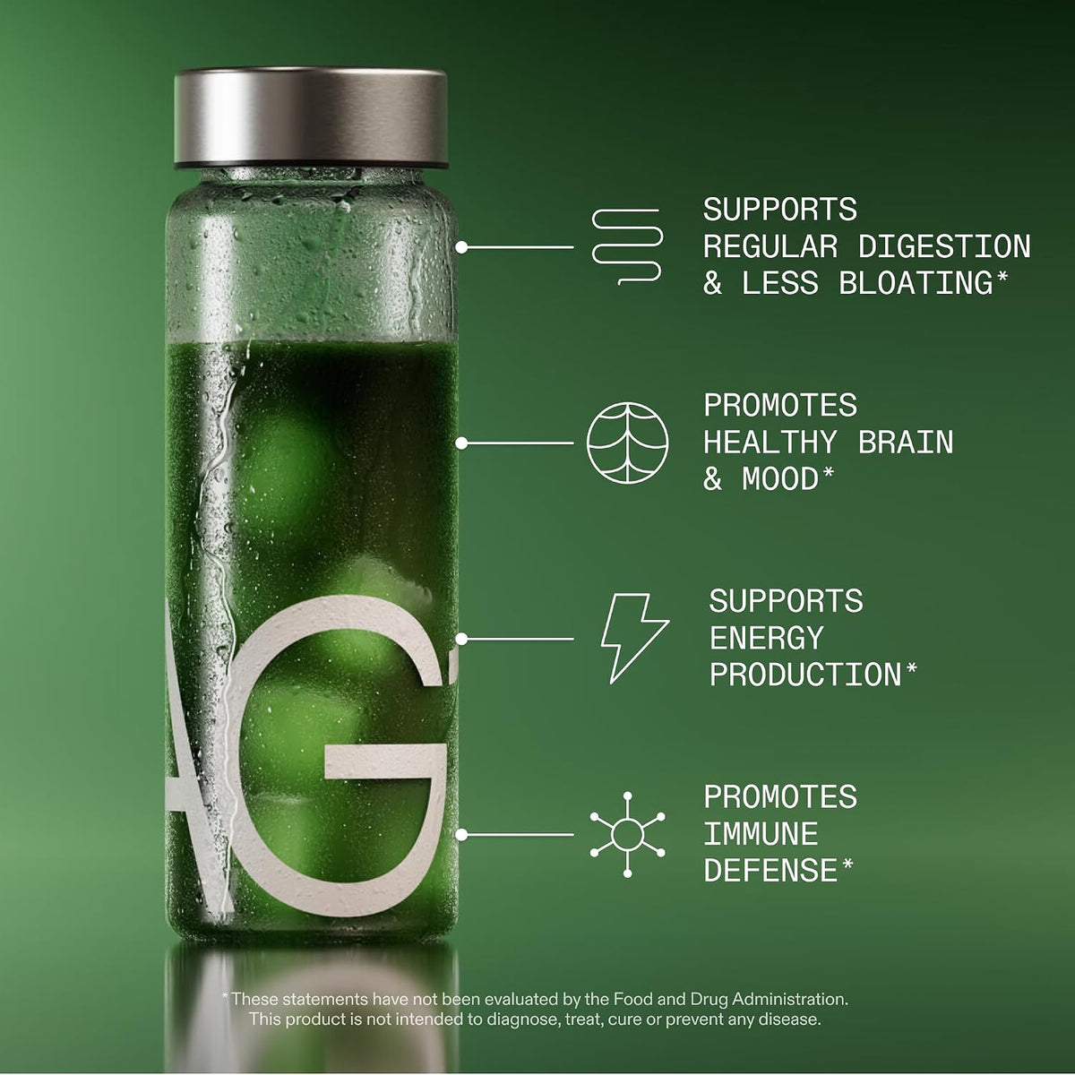Greens Powder with Multivitamin, Probiotic & Superfoods, All-in-One