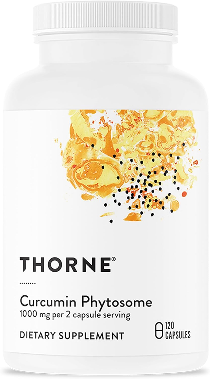 Bottle of high-absorption curcumin phytosome capsules for joint support