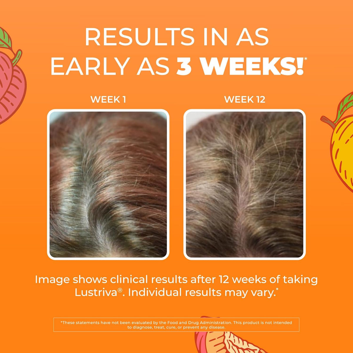 Liquid Hair Growth Multivitamin for Women, Biotin 10000mcg, Peach Mango