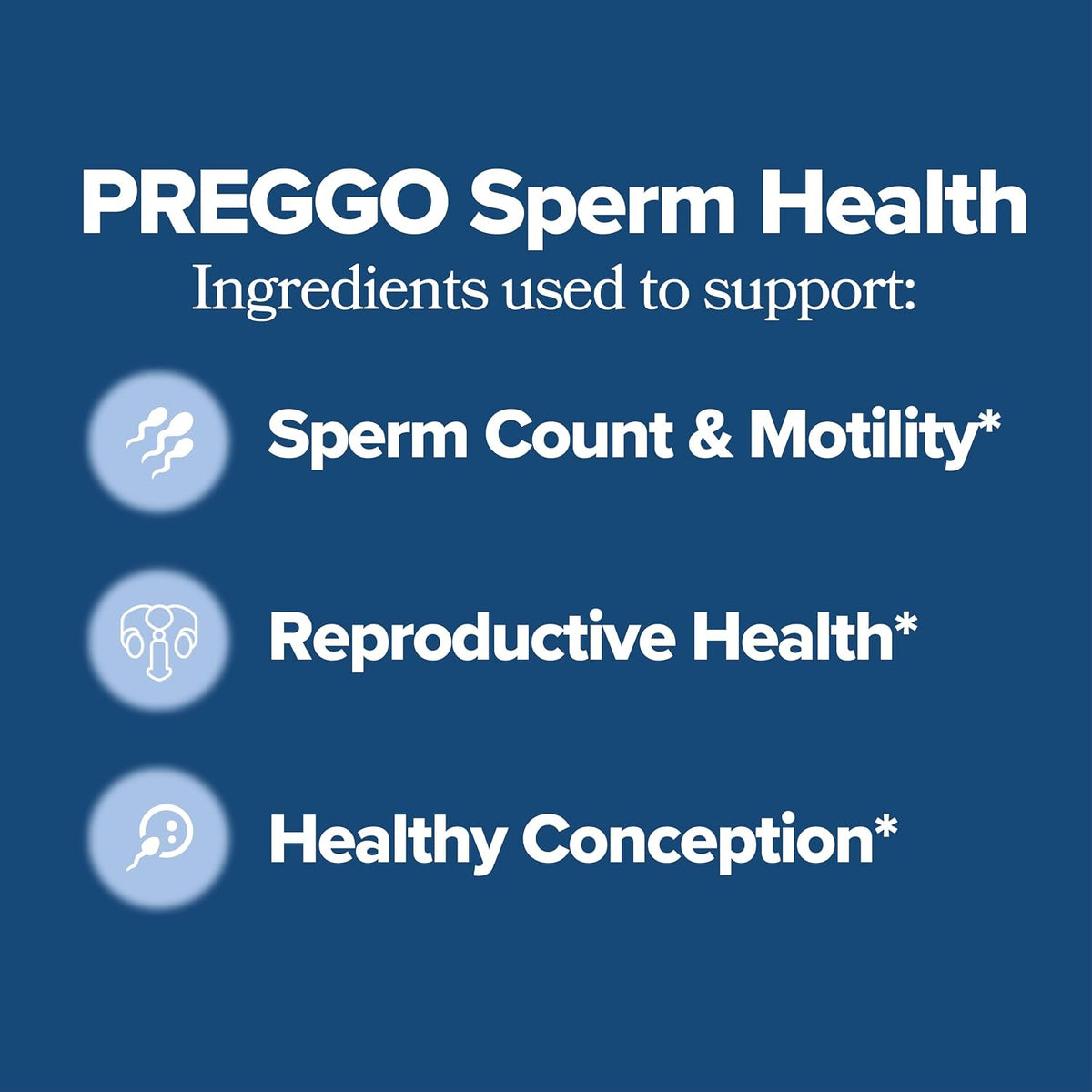 Male Fertility Supplement, Sperm Health Support for Men, 60ct