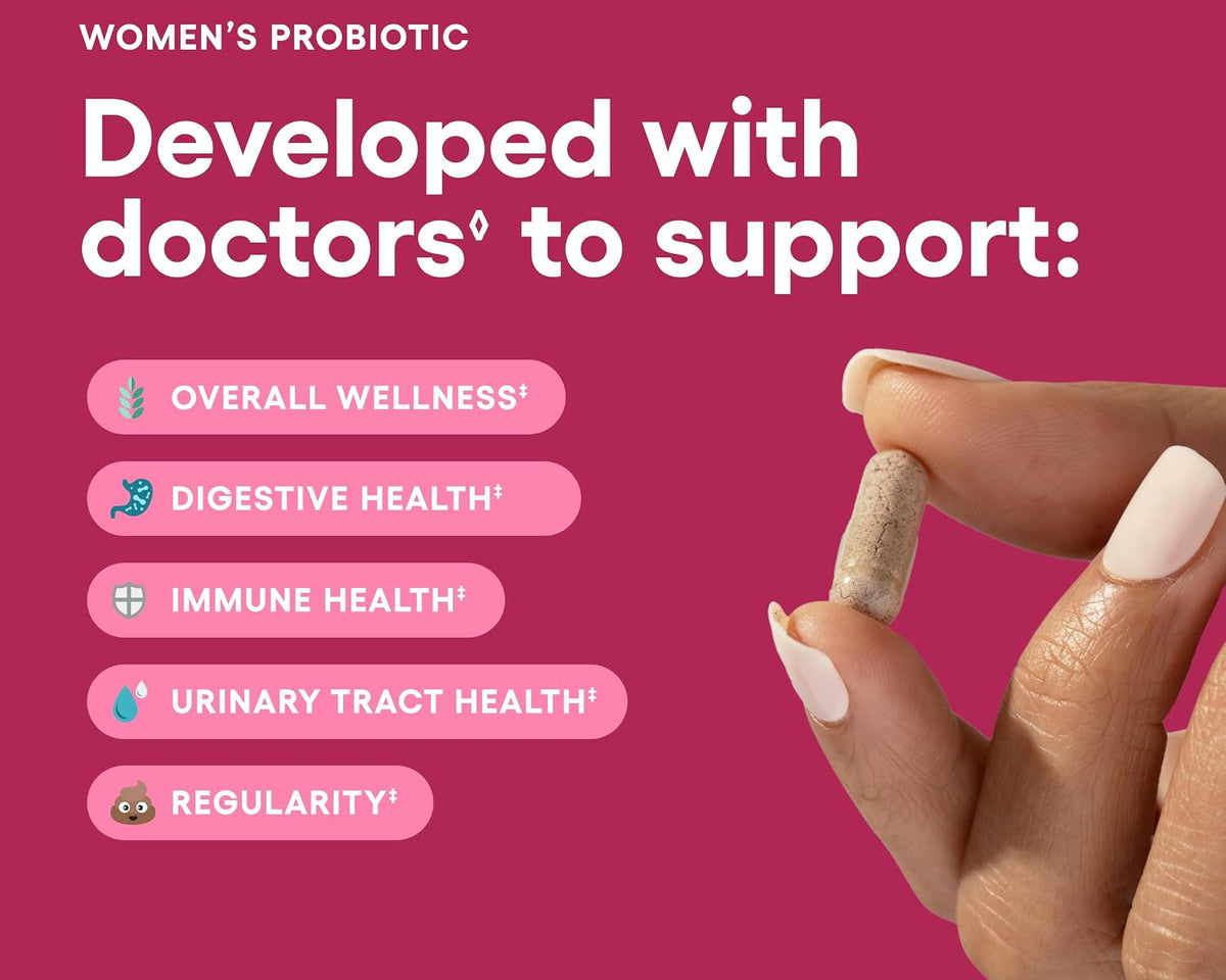 Women's Probiotics 50 Billion CFU, Feminine & Digestive Health, 30ct