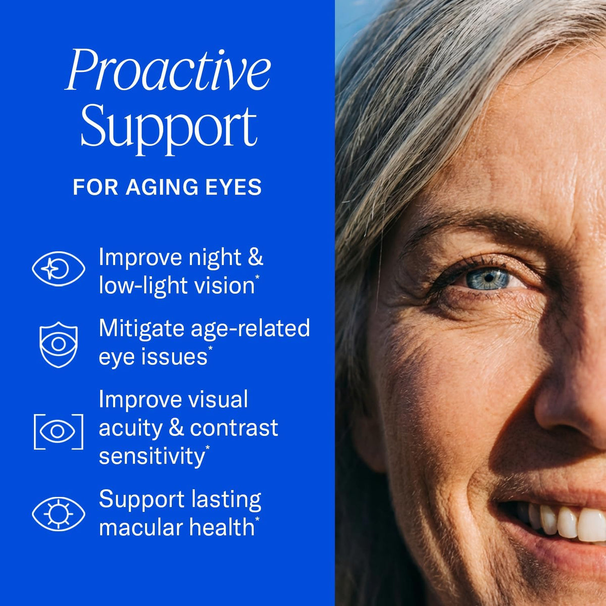 Eye Health Supplement with Lutein, Zeaxanthin & Omega-3, 60ct
