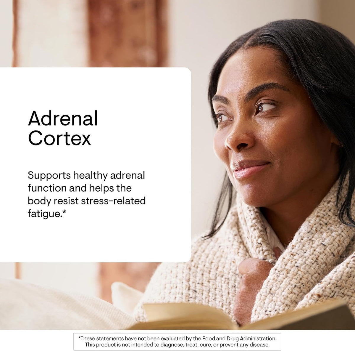 Adrenal Cortex Supplement, Stress & Adrenal Support, 60 Capsules