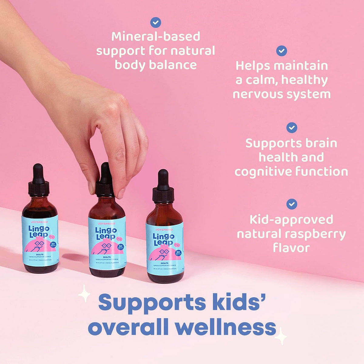 Kids Liquid Vitamin D3 & B12 Drops, Sugar-Free Berry, 30 Servings