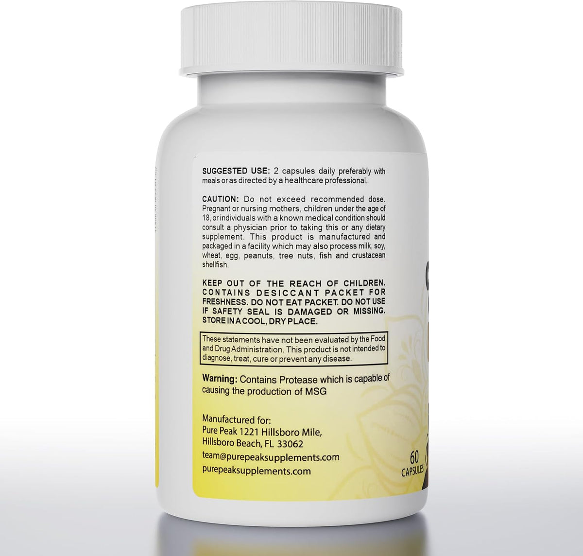Candida Cleanse Supplement, Gut Flora & Digestive Support, 60ct