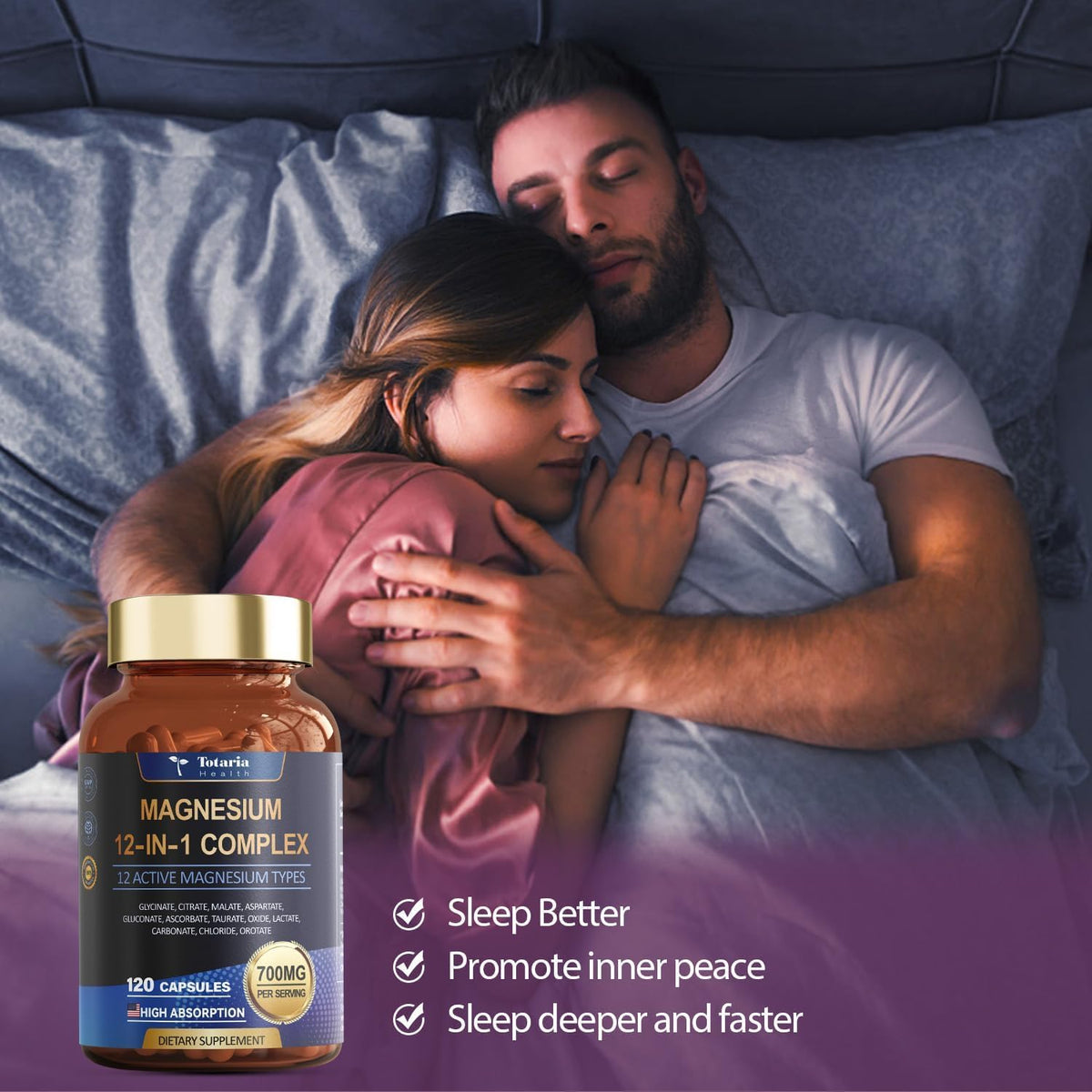 Magnesium Complex 12-in-1, High Absorption Bone & Muscle, 120ct