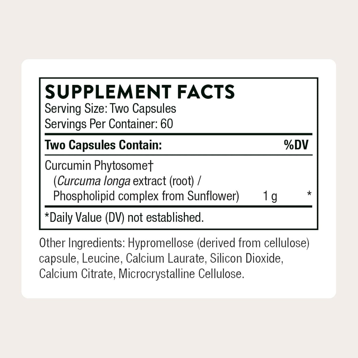 Curcumin Phytosome Supplement, High Absorption Joint Support, Capsules