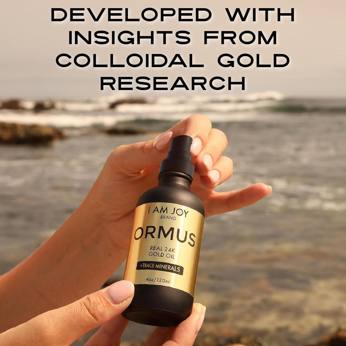 Ormus MCT Oil with Colloidal 24k Gold & Trace Minerals, 4oz