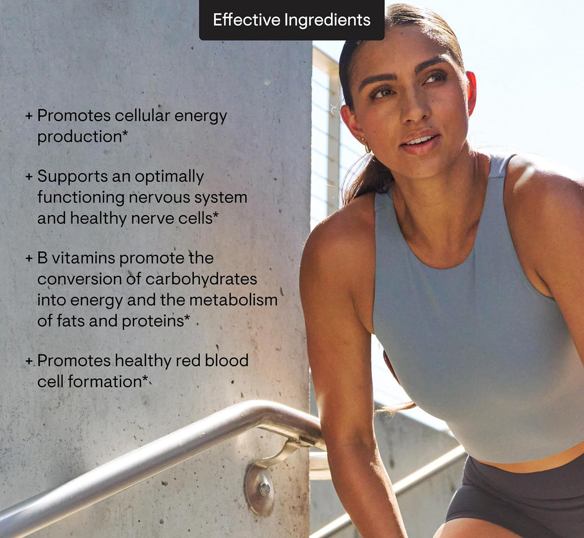 B-Complex Supplement with 8 B Vitamins & Choline, Energy Support