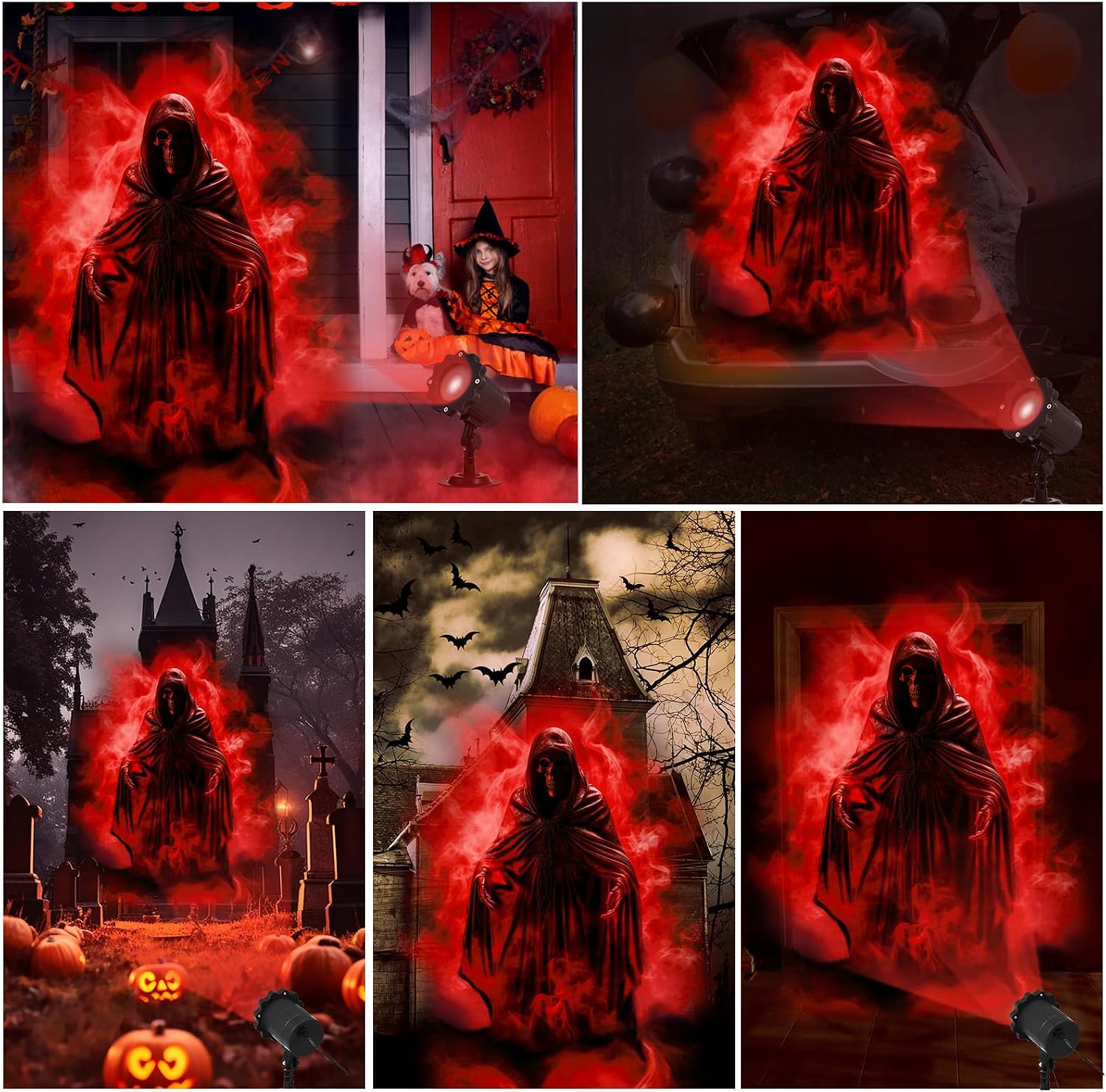 Halloween Holiday LED Projector Light, Indoor Outdoor Decor