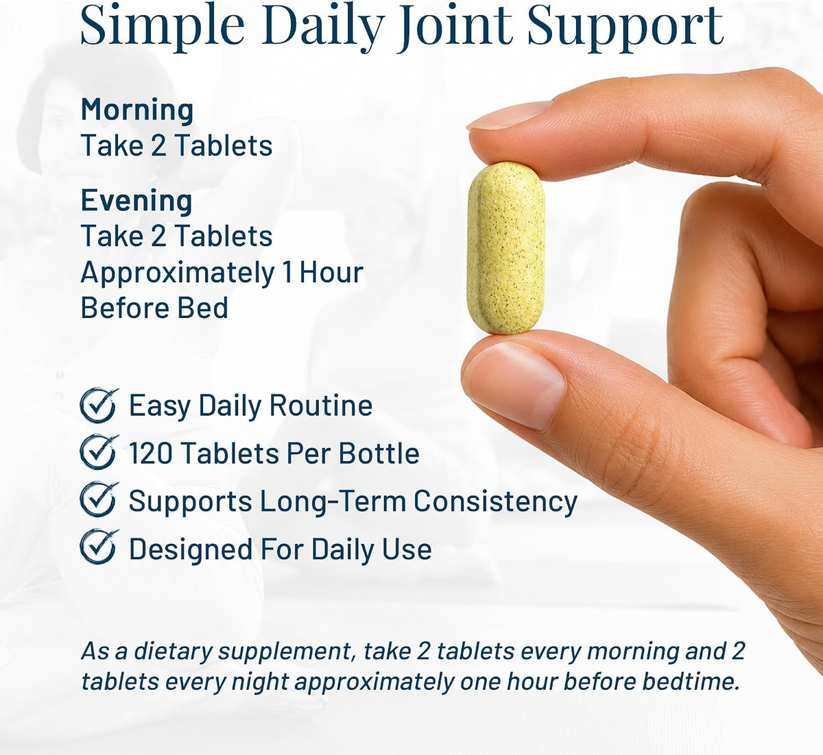 Joint Support Supplement with Glucosamine, Chondroitin & MSM, 120ct