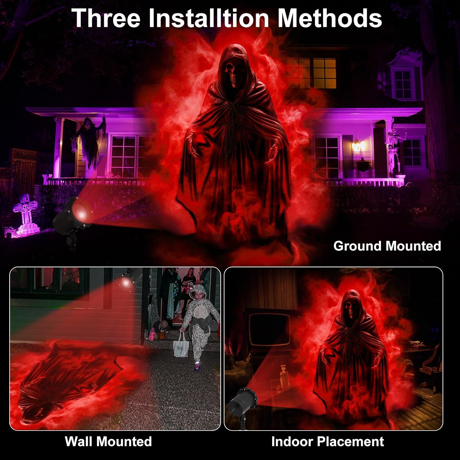 Halloween Holiday LED Projector Light, Indoor Outdoor Decor