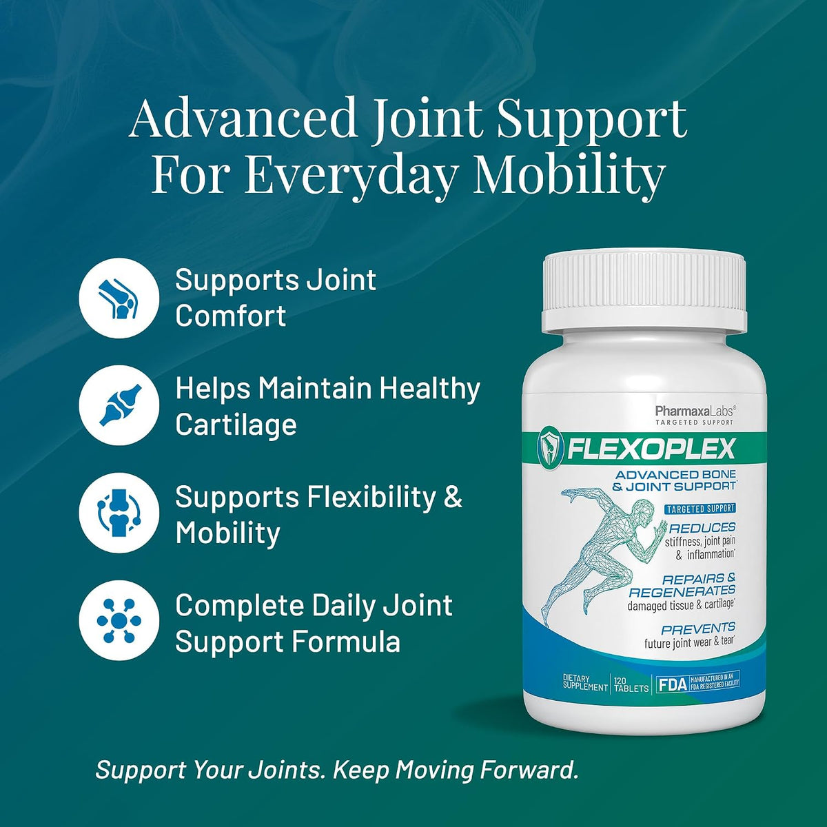 Joint Support Supplement with Glucosamine, Chondroitin & MSM, 120ct