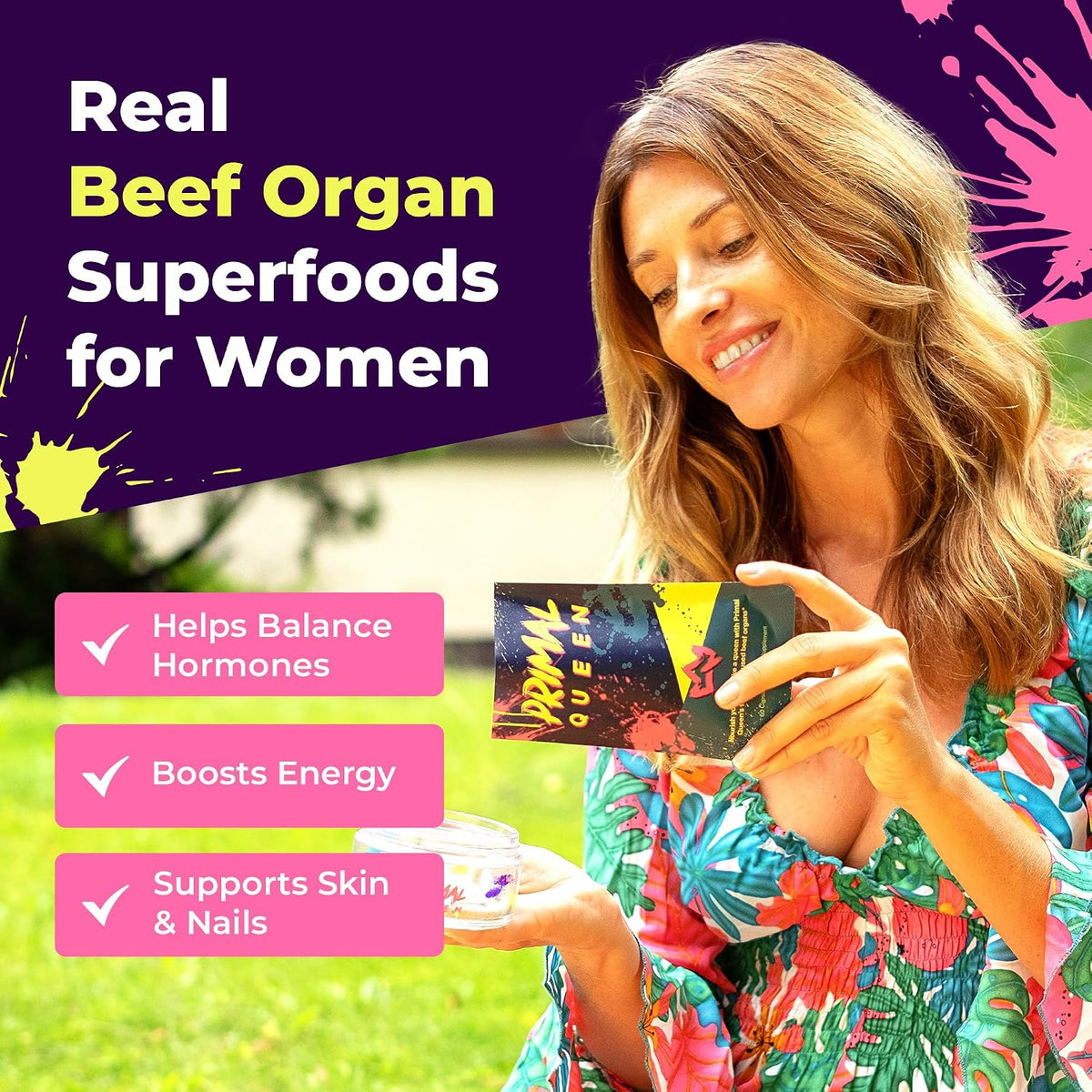 Beef Organ Complex for Women, Grass-Fed Superfood, 60 Capsules
