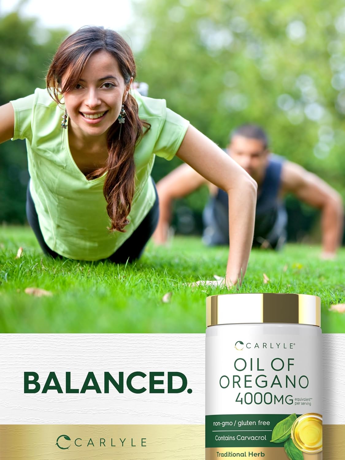 Oregano Oil Softgels, High Potency with Carvacrol, Daily Wellness