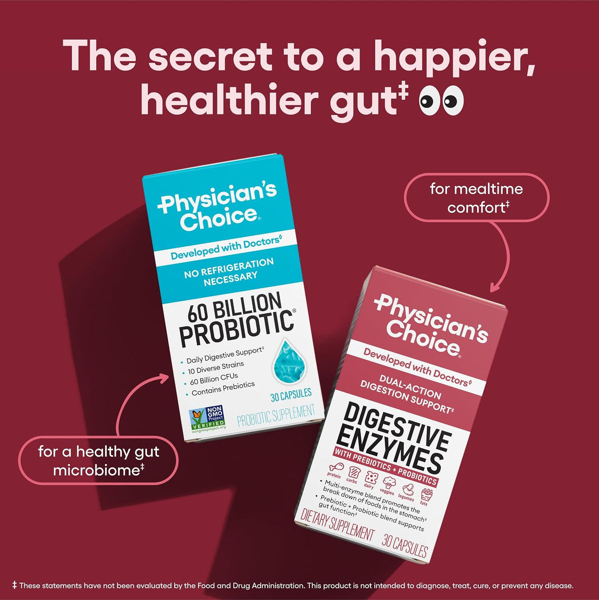 Digestive Enzymes with Probiotics & Prebiotics, 16-in-1, 60ct