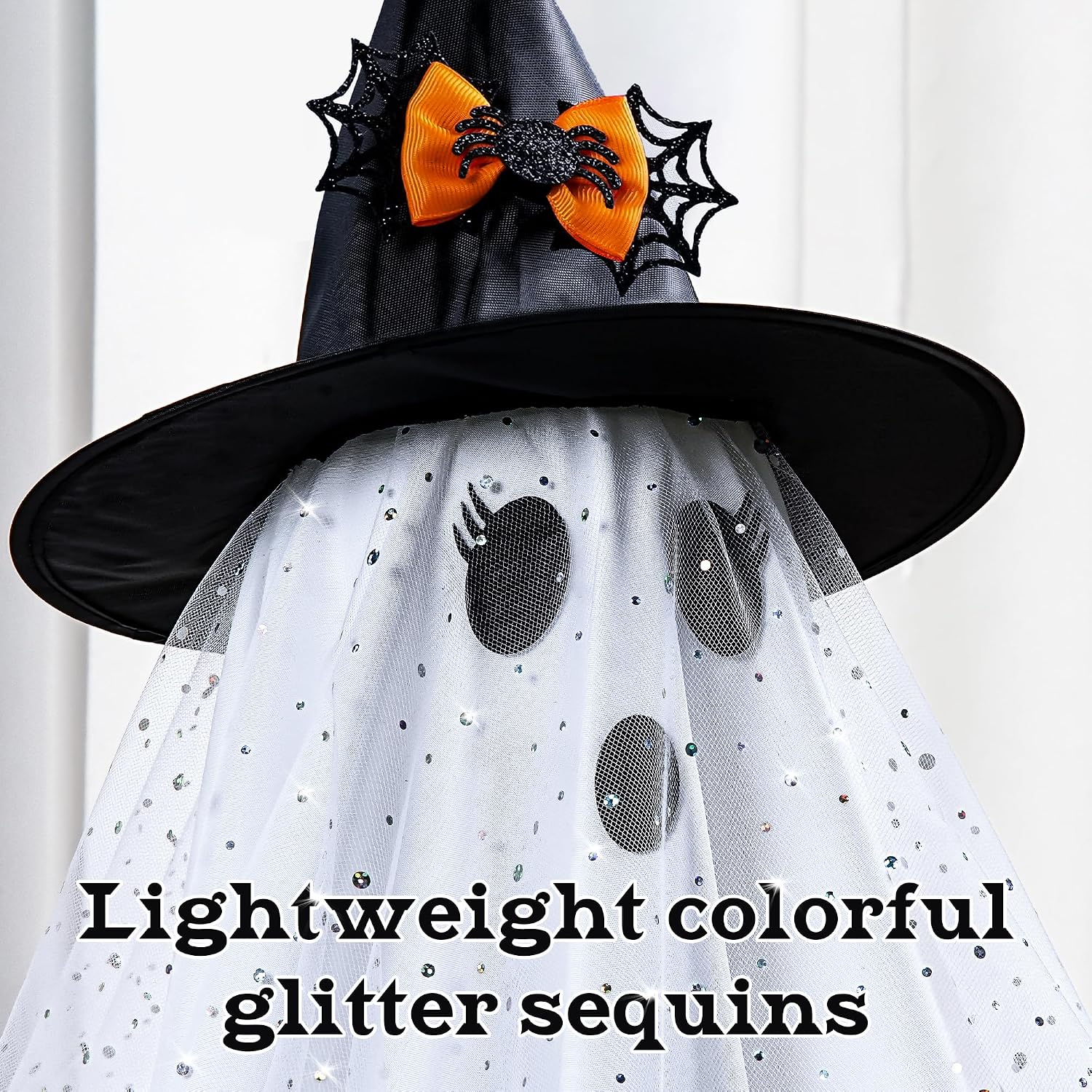 Halloween Ghost Decorations 2-Pack – Lighted Indoor Ghosts with Remote Control