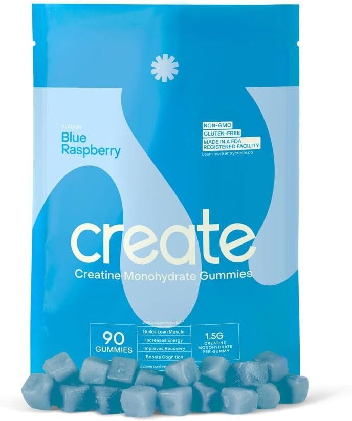 Creatine Monohydrate Gummies 4.5g, Strength & Focus, Orange, 90ct
