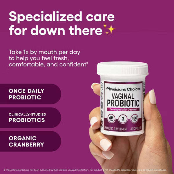 Vaginal Probiotics for Women, pH Balance & Feminine Health, 30ct