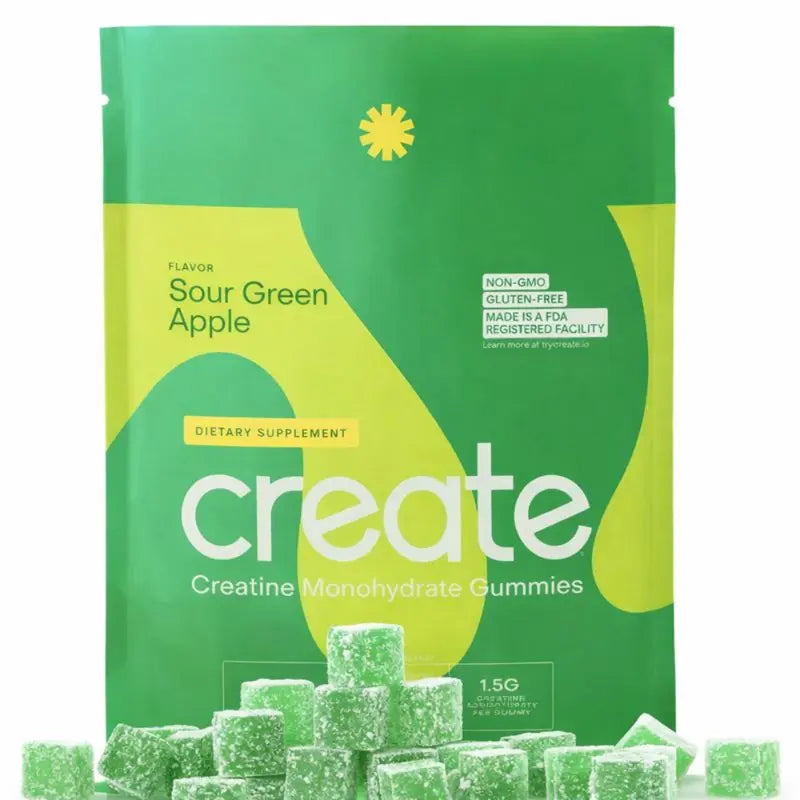 Creatine Monohydrate Gummies 4.5g, Strength & Focus, Orange, 90ct