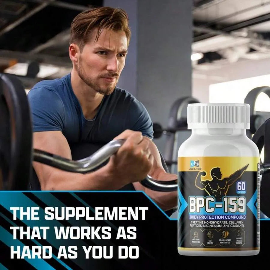 Creatine, Collagen & Magnesium Capsules, Muscle & Recovery, 60ct