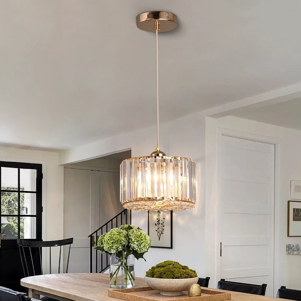 Modern LED Crystal Pendant Light | Luxury Chandelier Ceiling Lamp for Kitchen Island & Dining Room