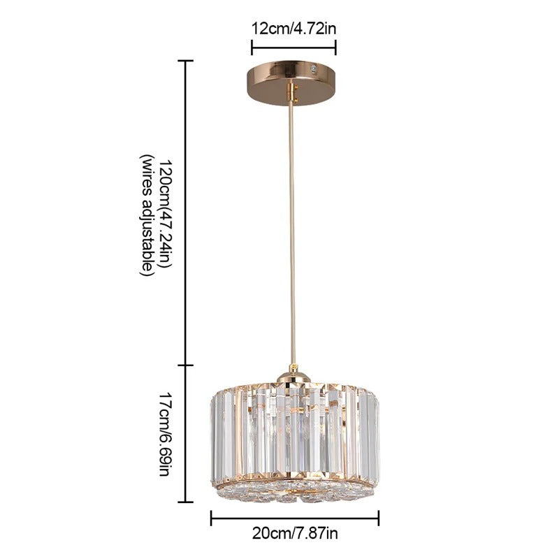 Modern LED Crystal Pendant Light | Luxury Chandelier Ceiling Lamp for Kitchen Island & Dining Room