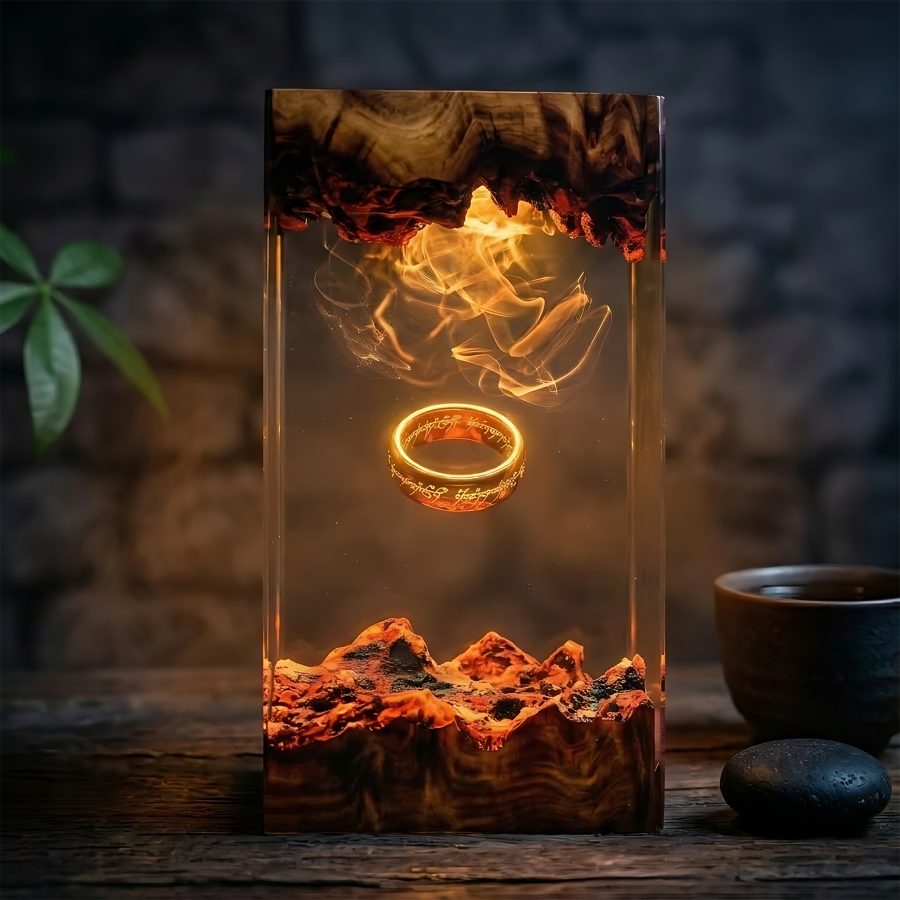 Pumpkin Ghost Halloween Lamp – 16 Color LED Resin Night Light with Remote