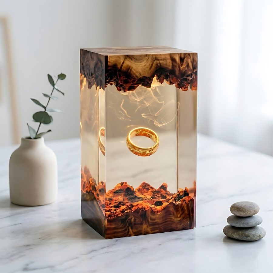 Pumpkin Ghost Halloween Lamp – 16 Color LED Resin Night Light with Remote